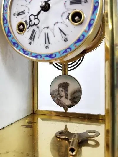 Vintage Asian Cloisonne Clock - 8