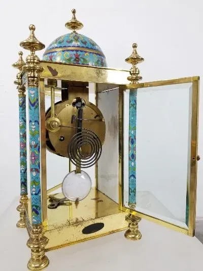 Vintage Asian Cloisonne Clock - 9