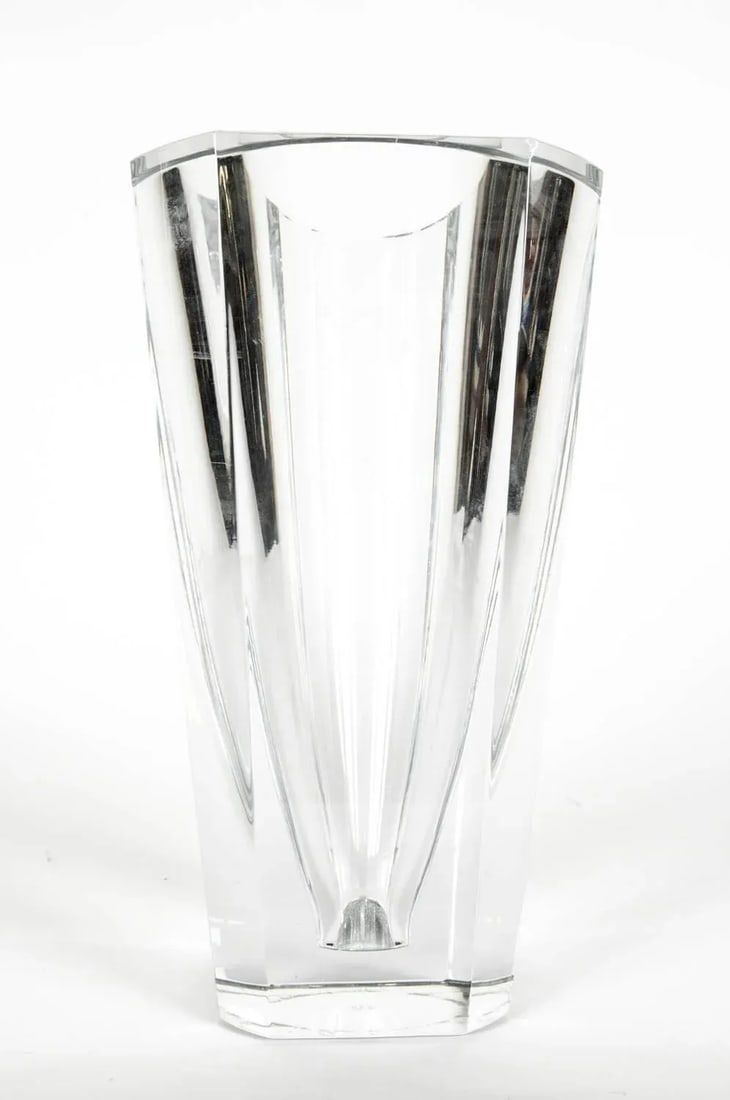 Art Deco Baccarat Cut Crystal Vase - 2