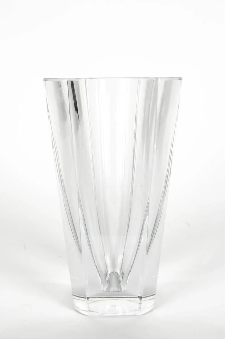 Art Deco Baccarat Cut Crystal Vase - 3