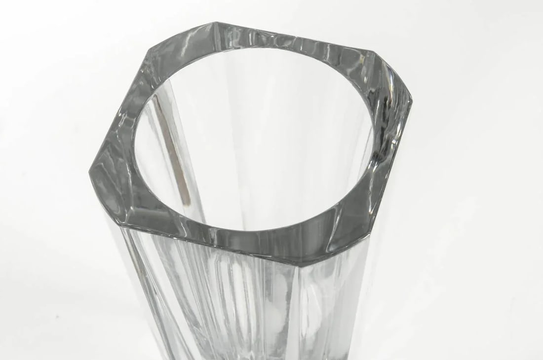 Art Deco Baccarat Cut Crystal Vase - 4