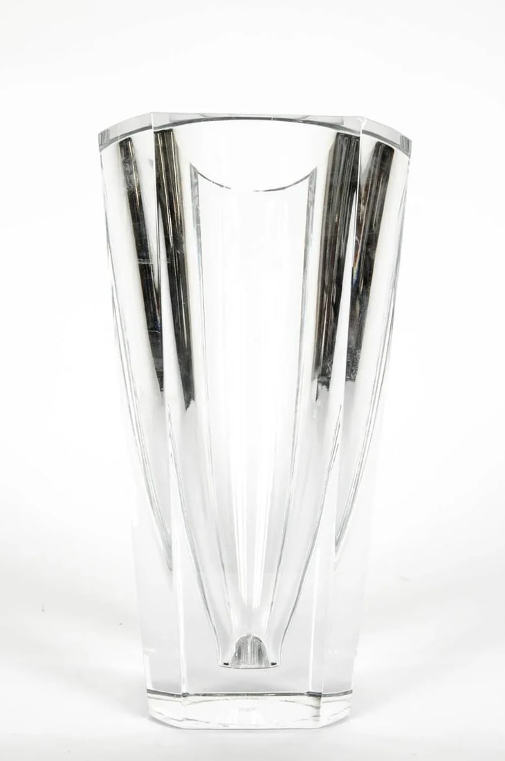 Art Deco Baccarat Cut Crystal Vase - 8