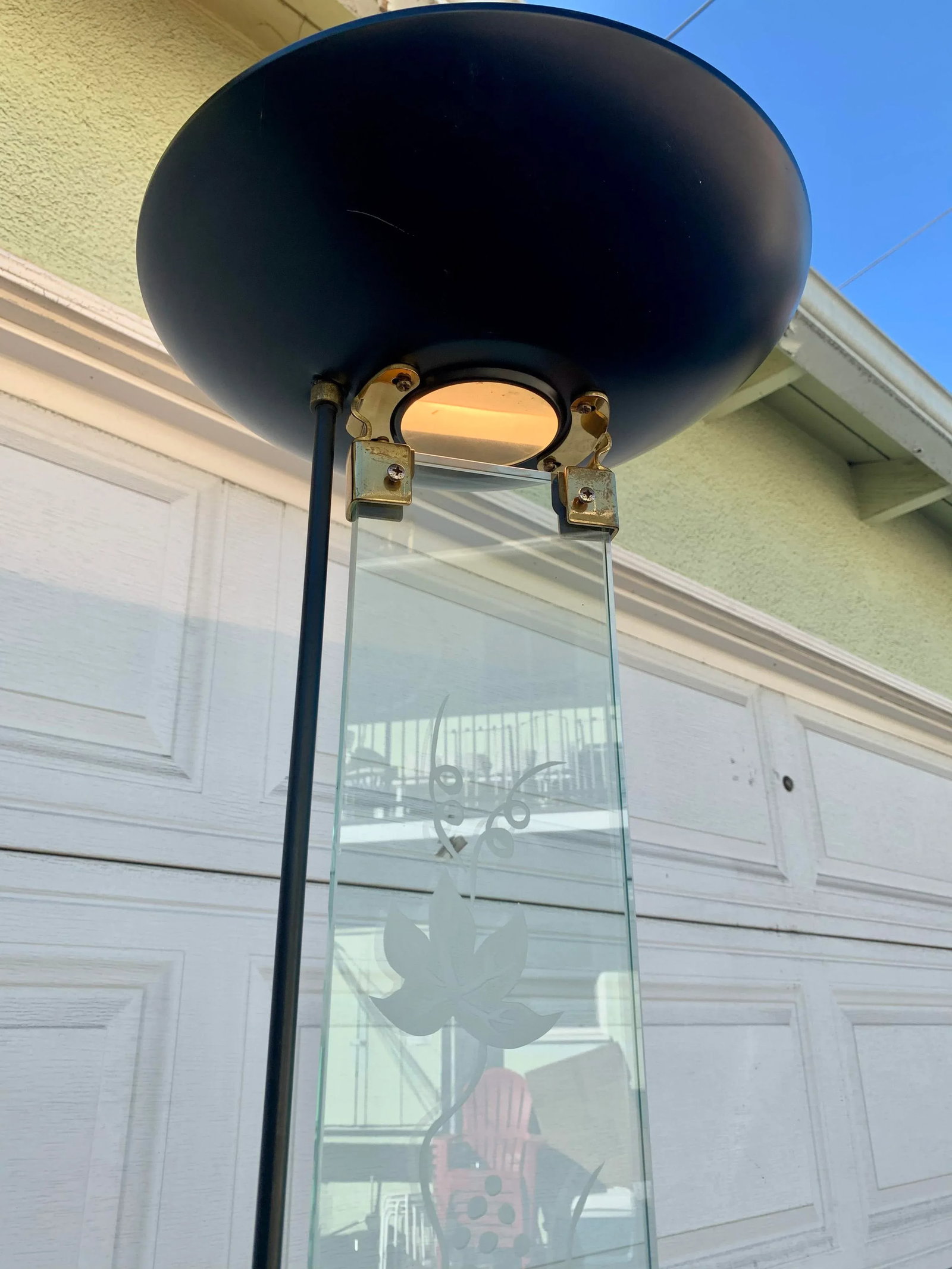 1980's Max Baguara Style Torchiere Lamp - 4