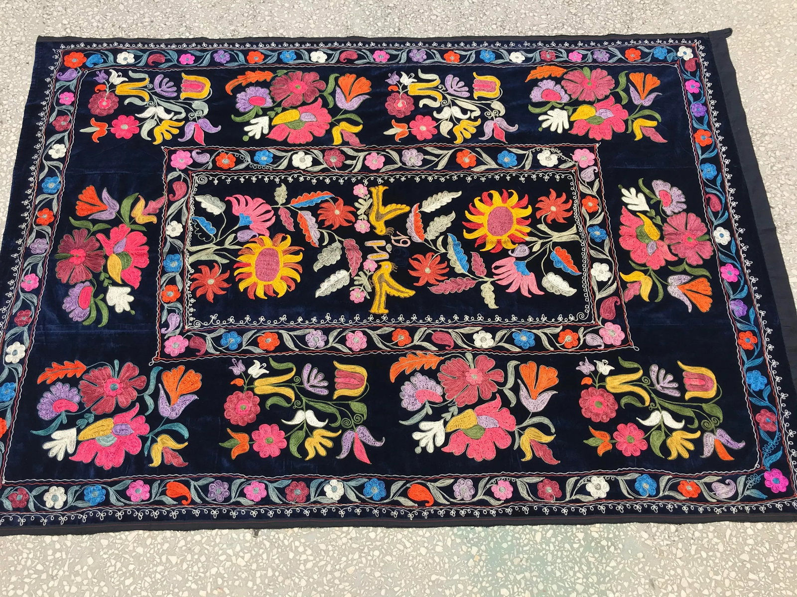 1960s Colorful Wall Hanging Textile - 7