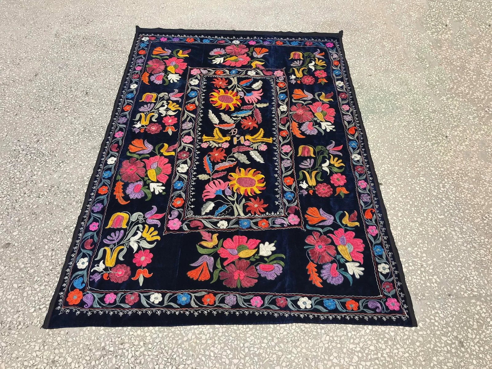 1960s Colorful Wall Hanging Textile - 8