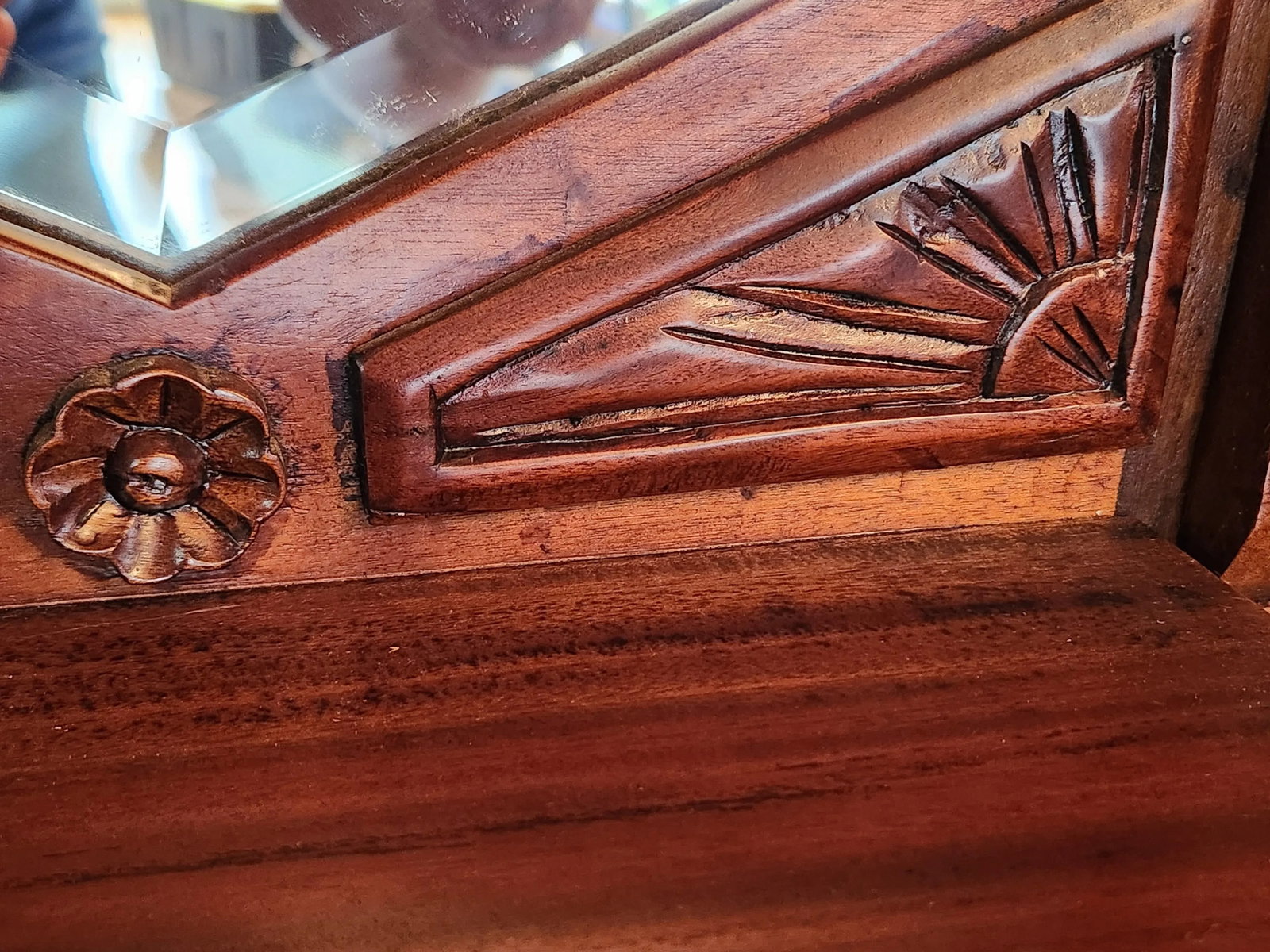 Late 20th Century Victorian Style Mahogany Hall Tree With Storage - 11