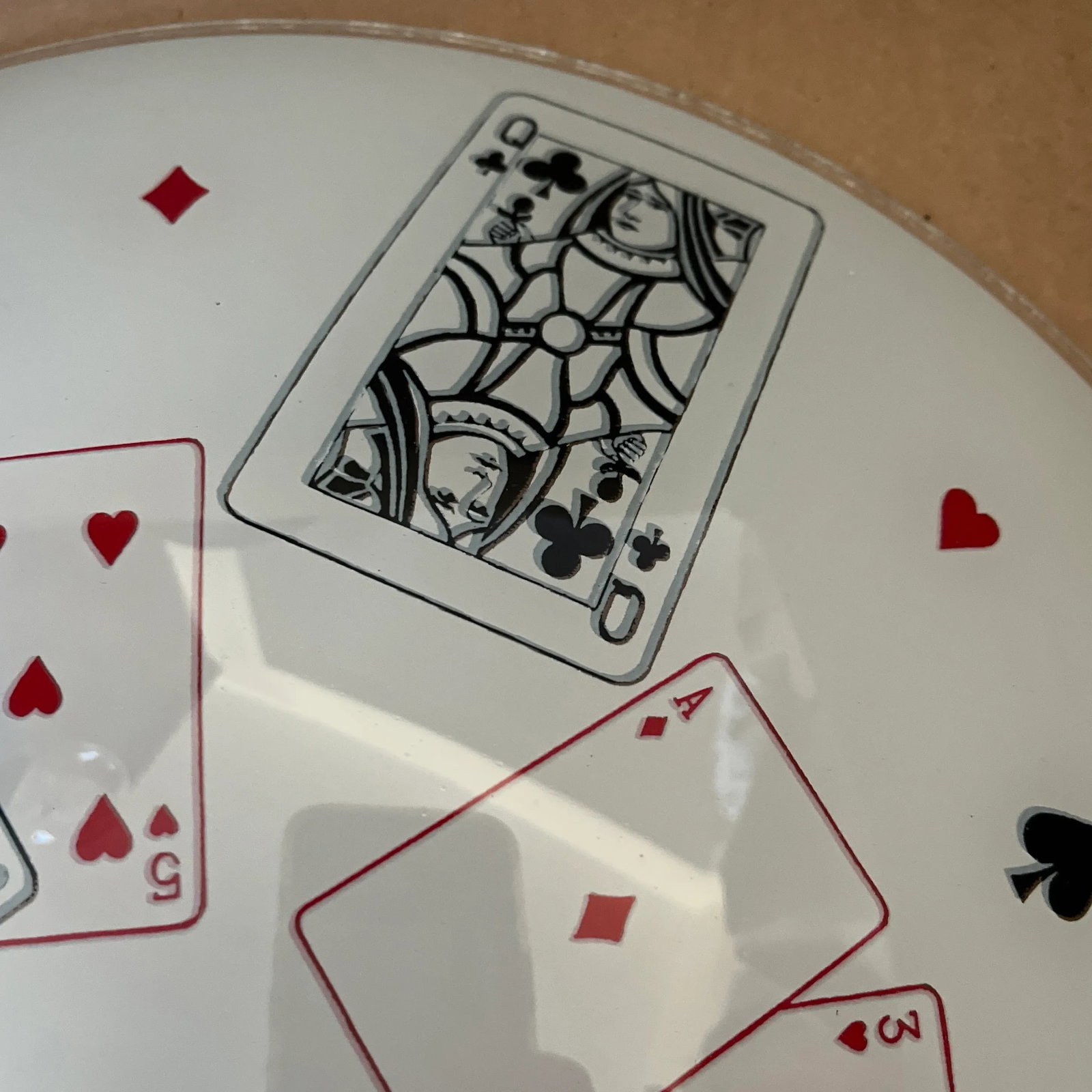 Mid Century Cards Game Room Flush Mount and 2 Cards Art Framed - 5