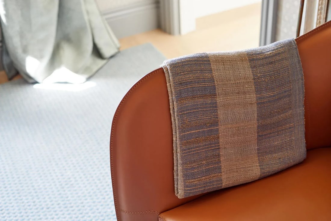 Featured in The 2020 San Francisco Decorator Showcase - Handwoven Silk & Wool Throw Blanket - 7