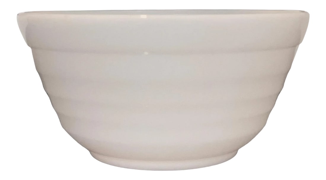 Vintage Milk Glass Bee Hive Mixing Serving Bowl (1 of 4)