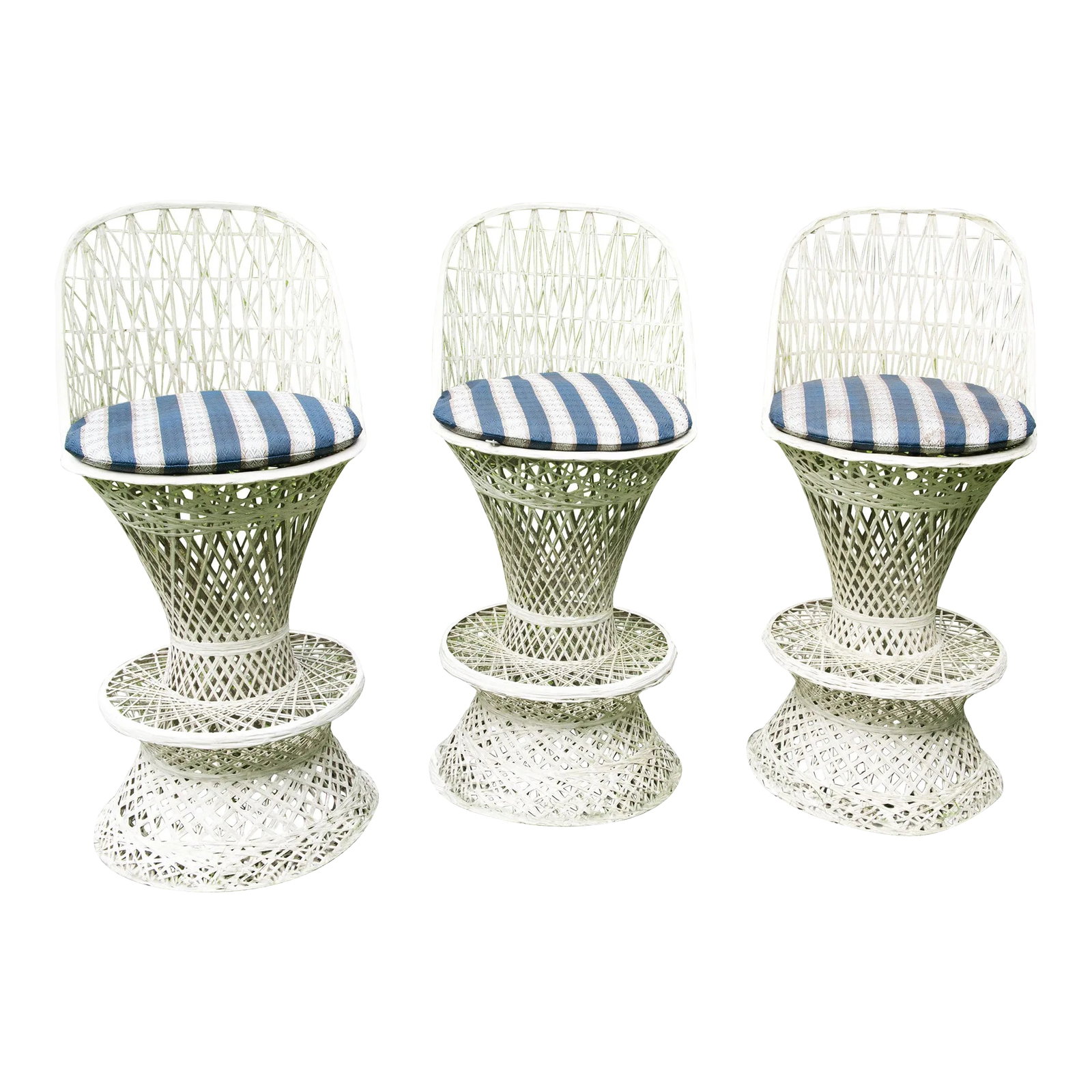 Russell Woodard Spun Fiberglass Stools - Set of 3 (1 of 12)
