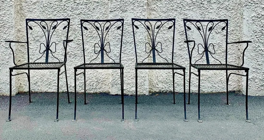 Vintage Salterini Garden Chairs - Set of 4, Attributed - 2