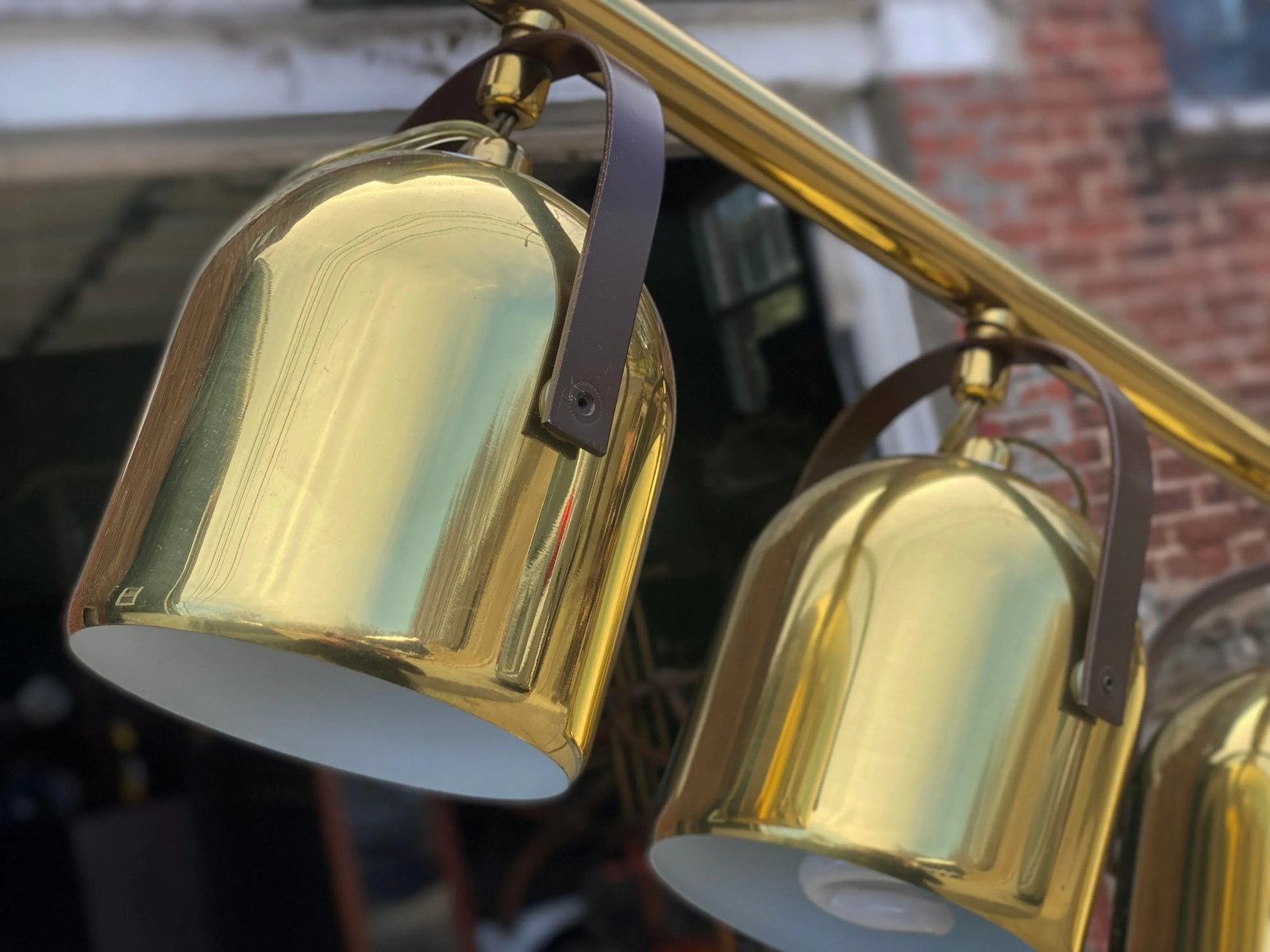 Mid-Century Atomic Space Age Brass Spotlight Arch Floor Lamp by Clover - 4