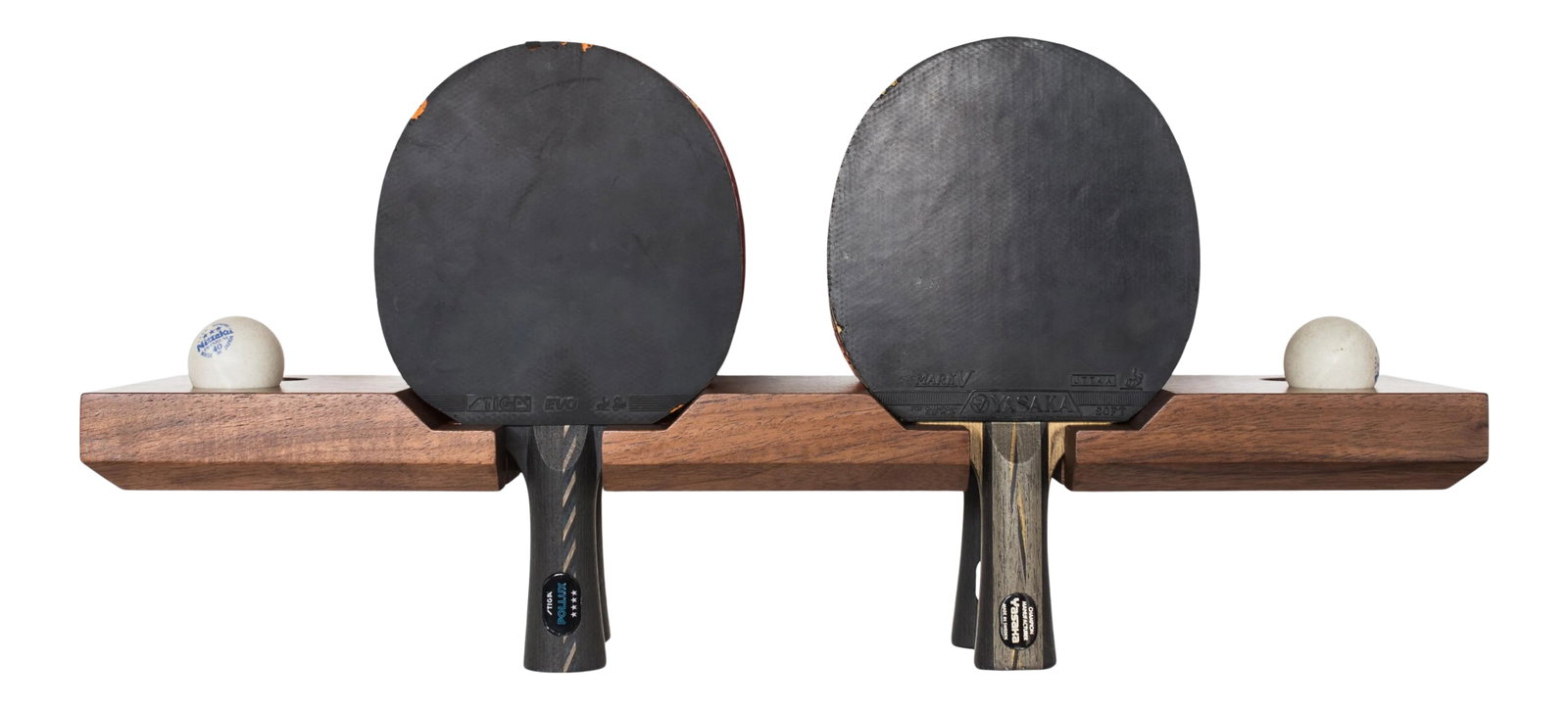 The Good Mod Ping Pong Game Set: Designer / Maker: The Good Mod Origin / Circa: Portland OR 2017 Material: Walnut/Oak Dimensions: 22"W | 6"D | 1.25"H Condition: Imperfections: No Imperfections Origin: United States Materials &