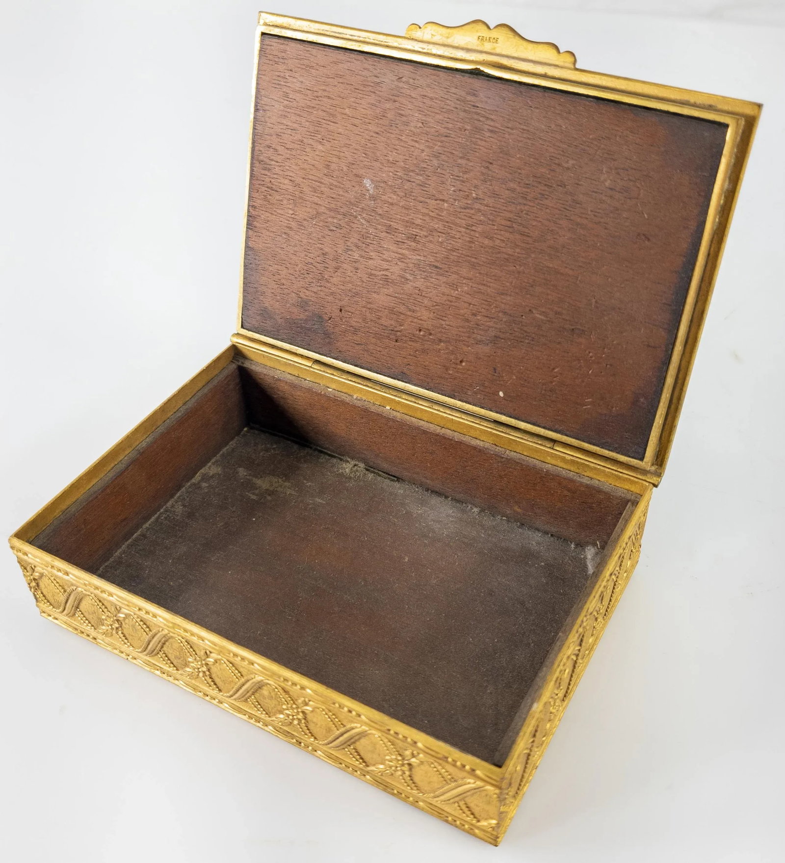 French Gilt Bronze and Enamel Cigarette or Trinket Box - 10