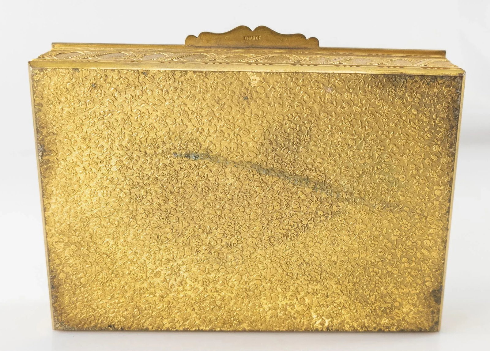 French Gilt Bronze and Enamel Cigarette or Trinket Box - 12