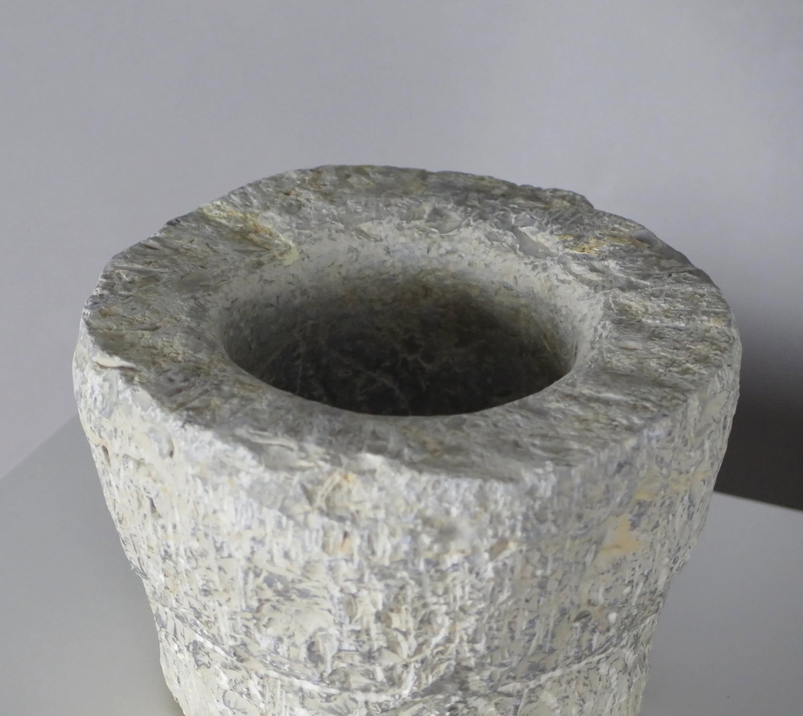 Antique Early 20th Century French Hand-Carved Stone Vessel - 6