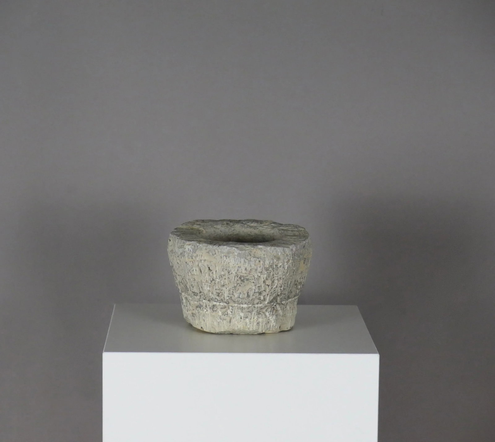Antique Early 20th Century French Hand-Carved Stone Vessel - 7