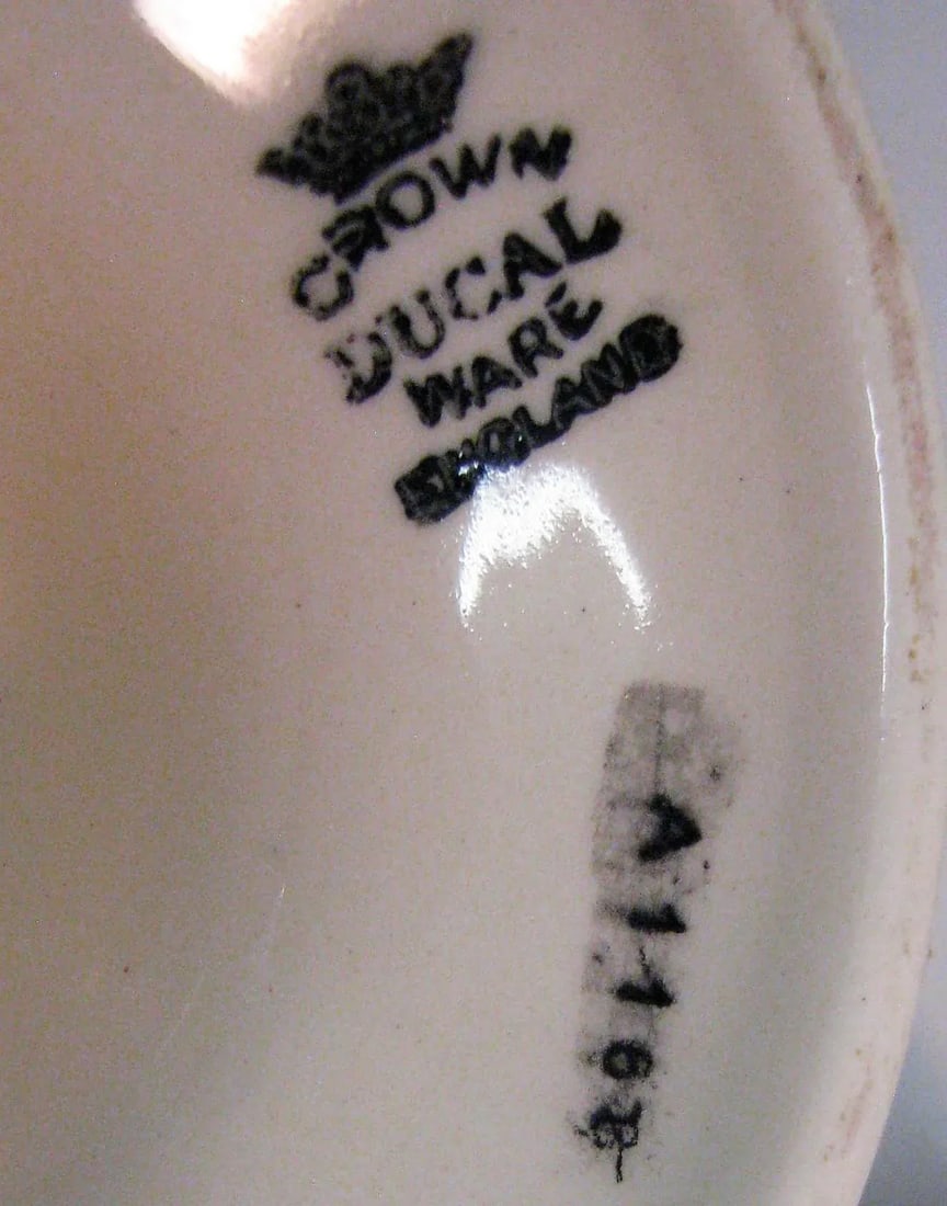 Antique Crown Ducal Ware Bird Vase With Flower Frog Made in England - 8
