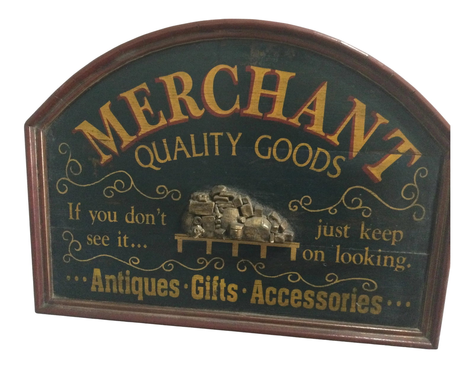 Vintage Wooden Merchant Advertising Sign: Vintage Wooden Merchant Advertising Sign. Measures 24" X 17 1/2"X 1 1/2" Condition: Alterations: Original Condition Unaltered Imperfections: Some Imperfections Condition Notes: Expected Minor