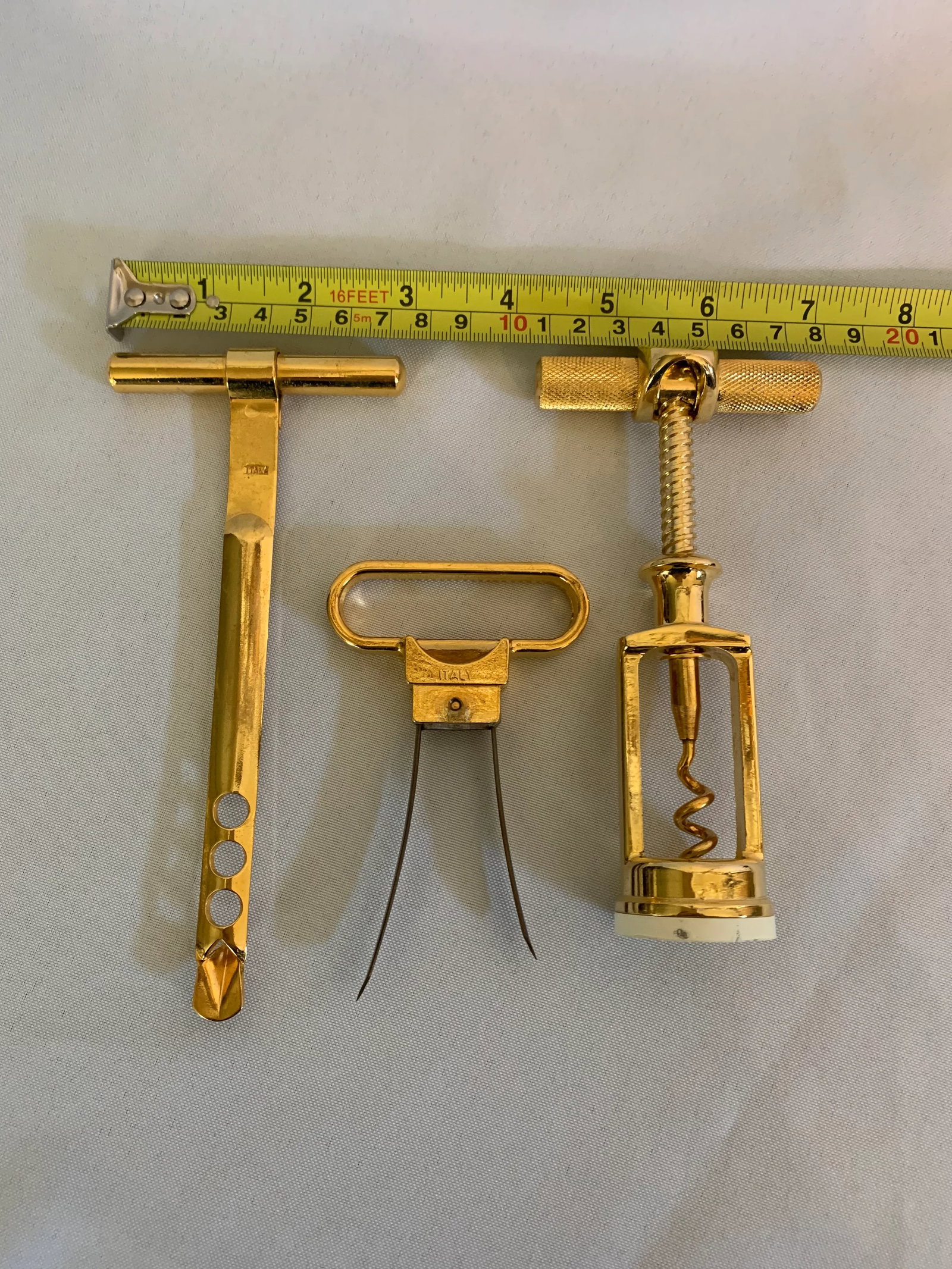 1960s The "Uncorkers Three" Vintage Bar Tool Set, Made in Italy - Set of 3 - 9