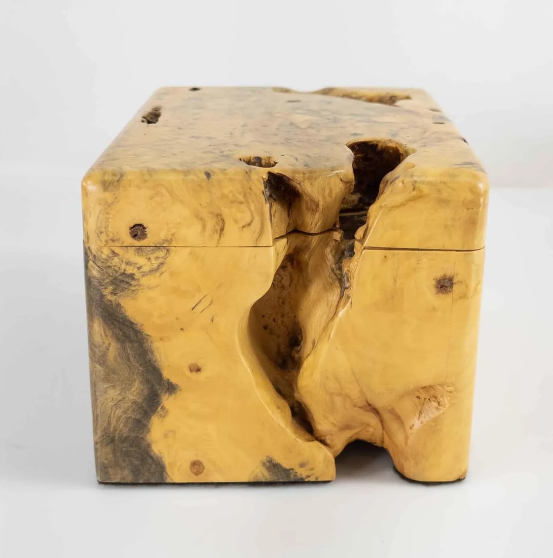 Mid Century Burlwood Decorative Box - 3