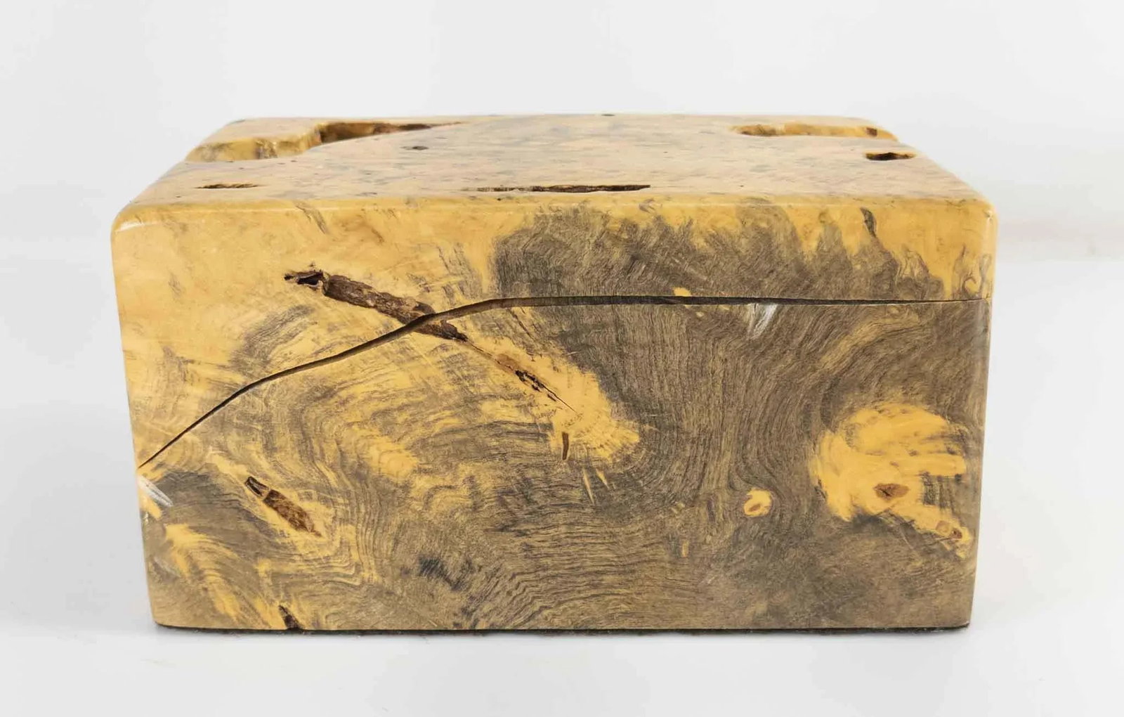 Mid Century Burlwood Decorative Box - 4