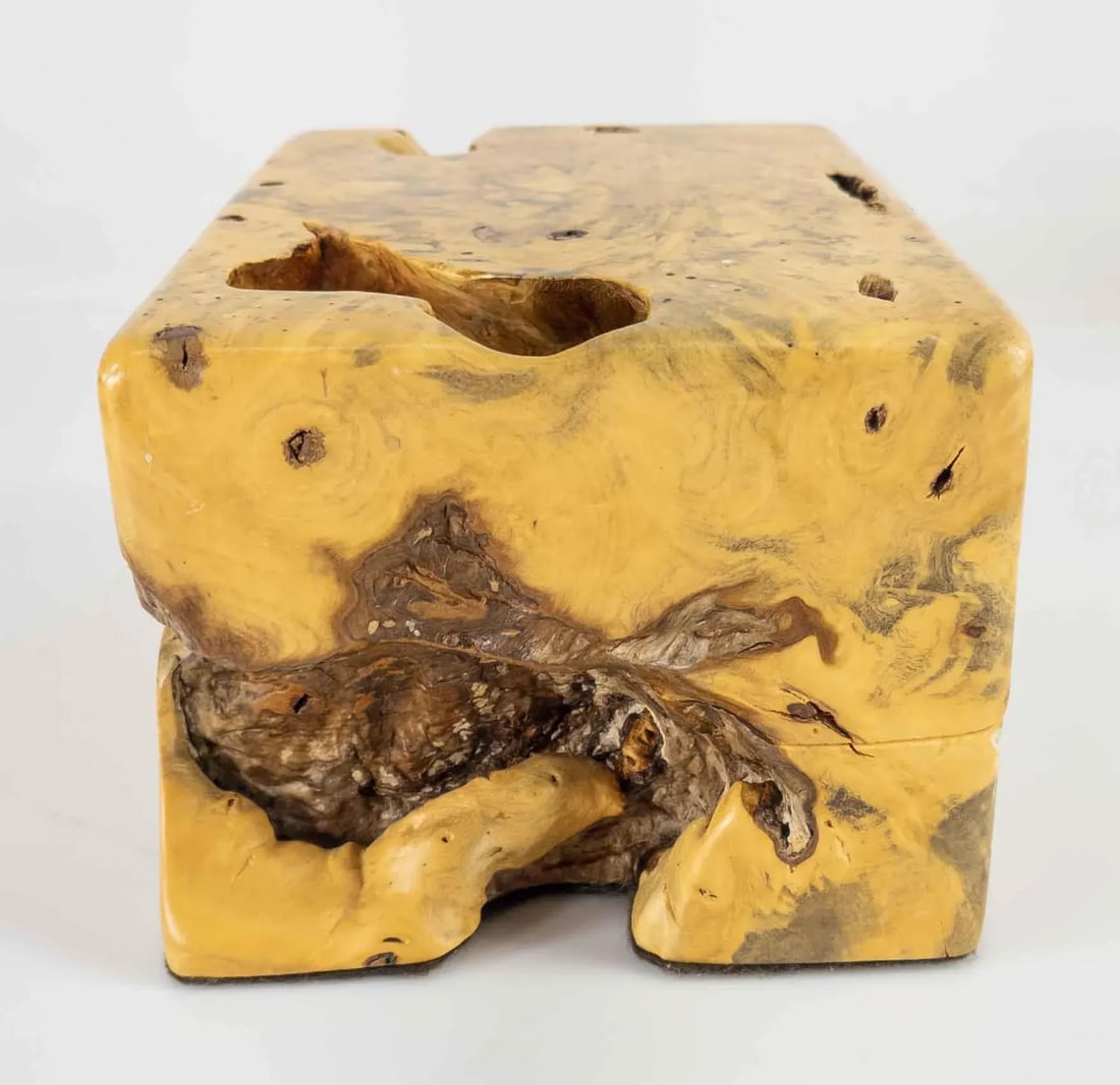 Mid Century Burlwood Decorative Box - 5