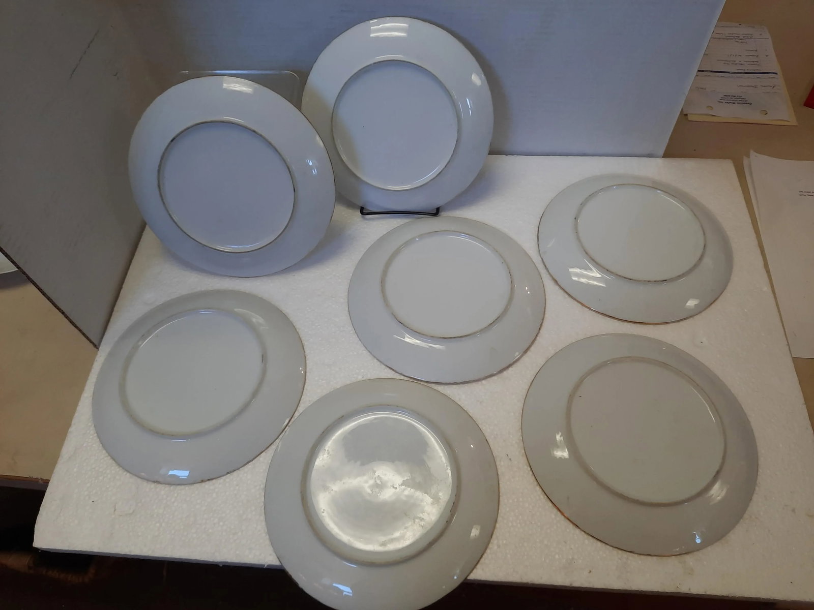 1980s Painted Plates - Set of 7 - 7