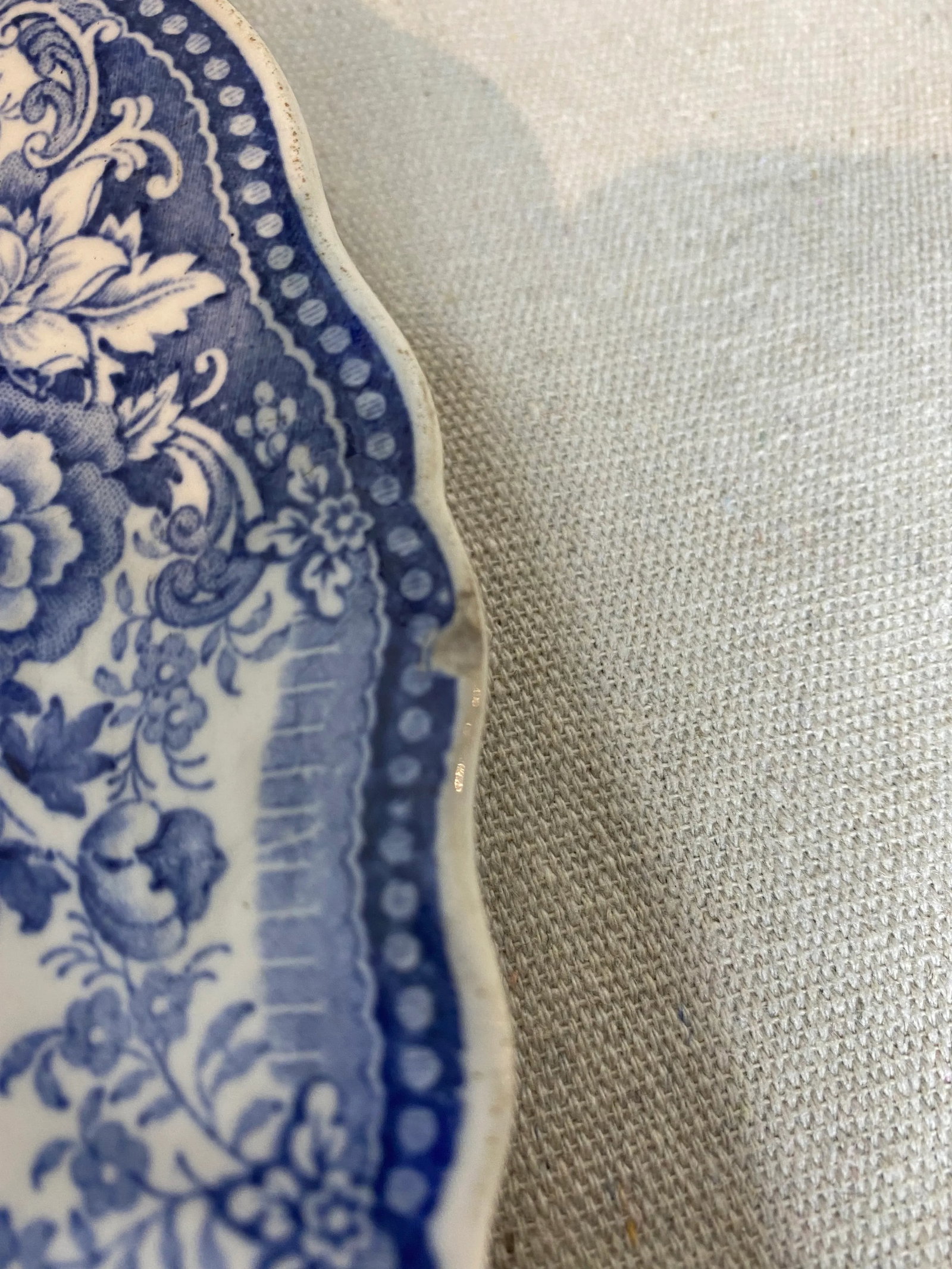 Mid 19th Century Blue & White English Staffordshire Transferware Plates- Set of 5 - 12