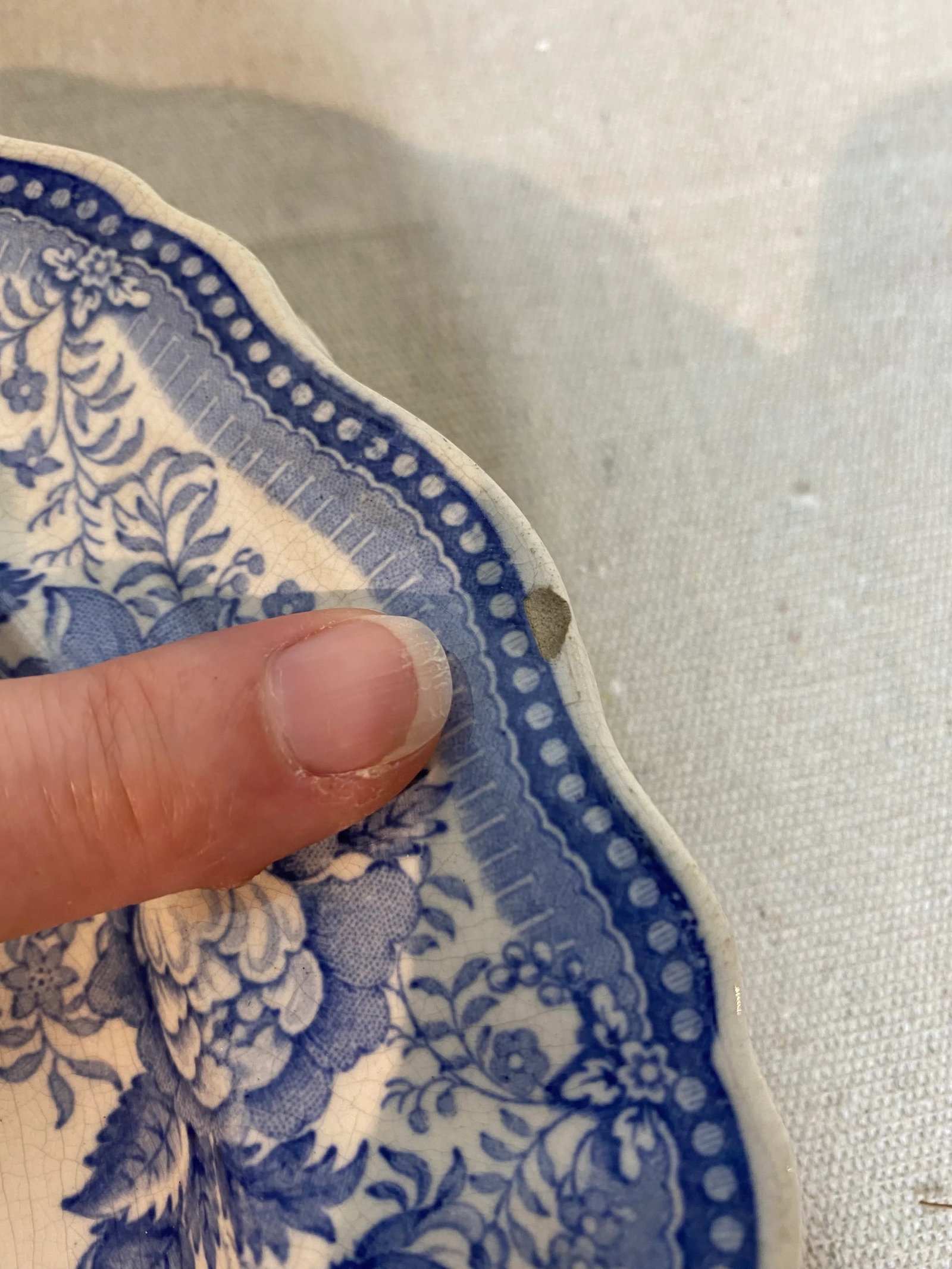 Mid 19th Century Blue & White English Staffordshire Transferware Plates- Set of 5 - 9