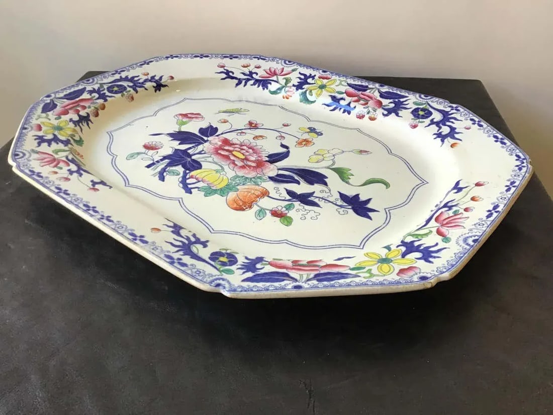 1880s Stone China Platter - 4