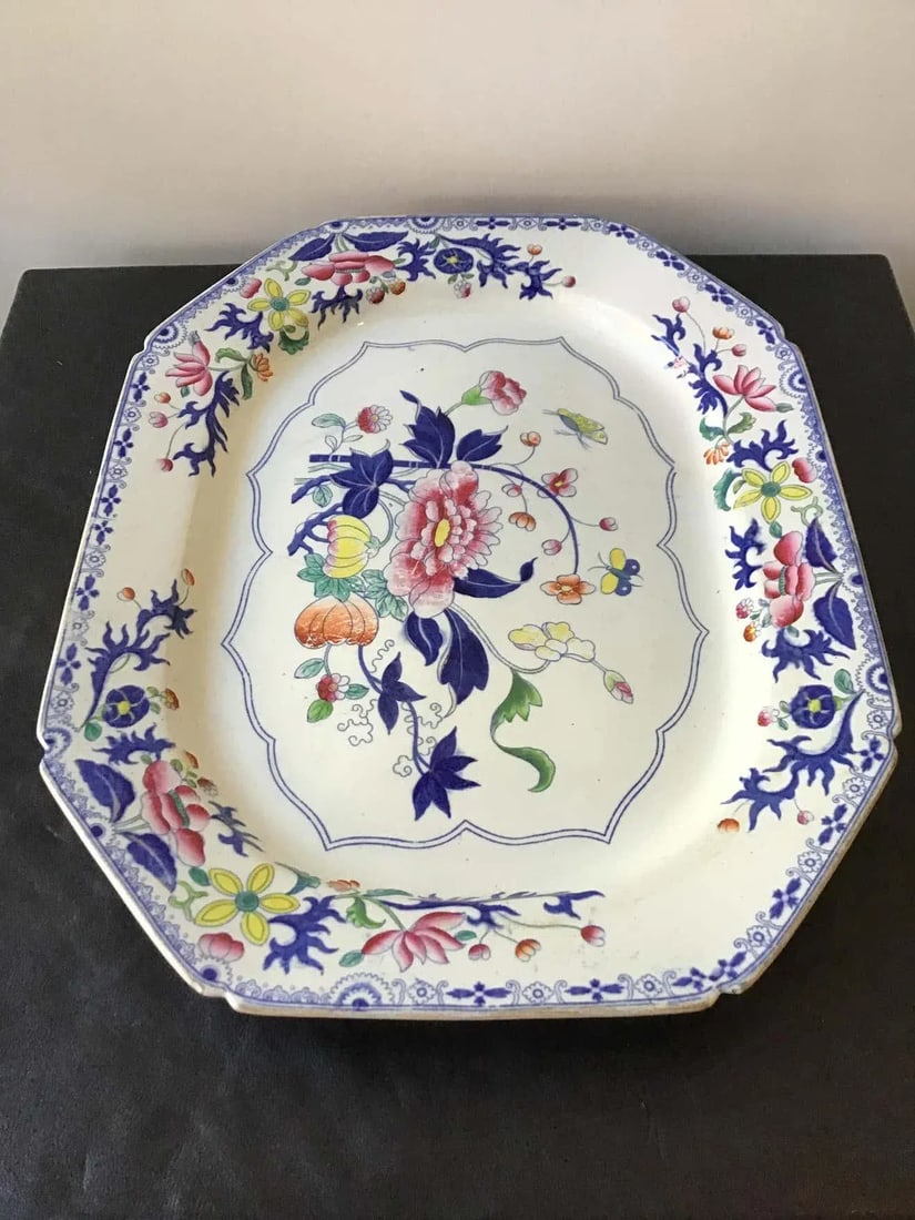 1880s Stone China Platter - 5