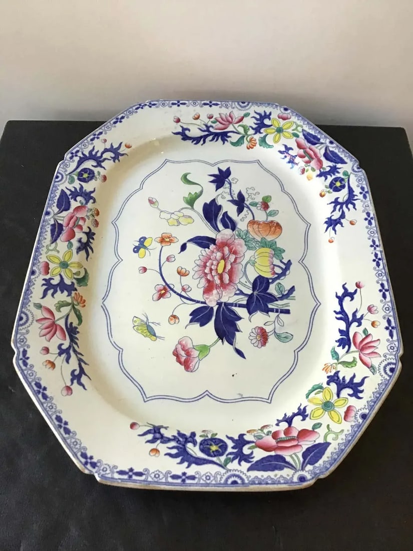1880s Stone China Platter - 7