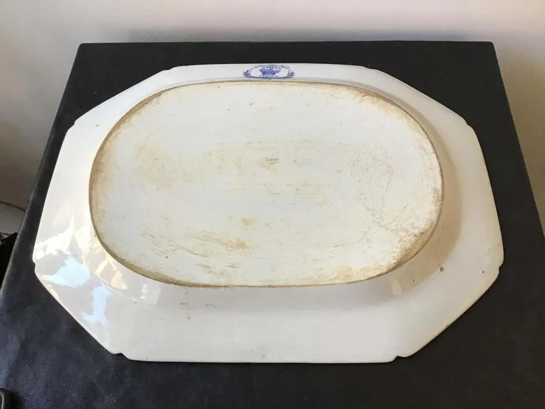 1880s Stone China Platter - 9