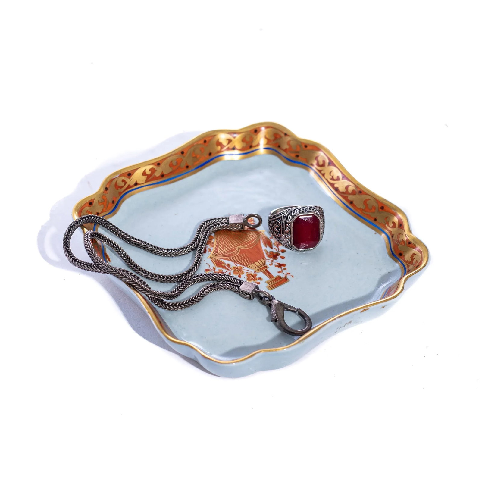 Small Mottahedeh Square Scalloped Dish - 2