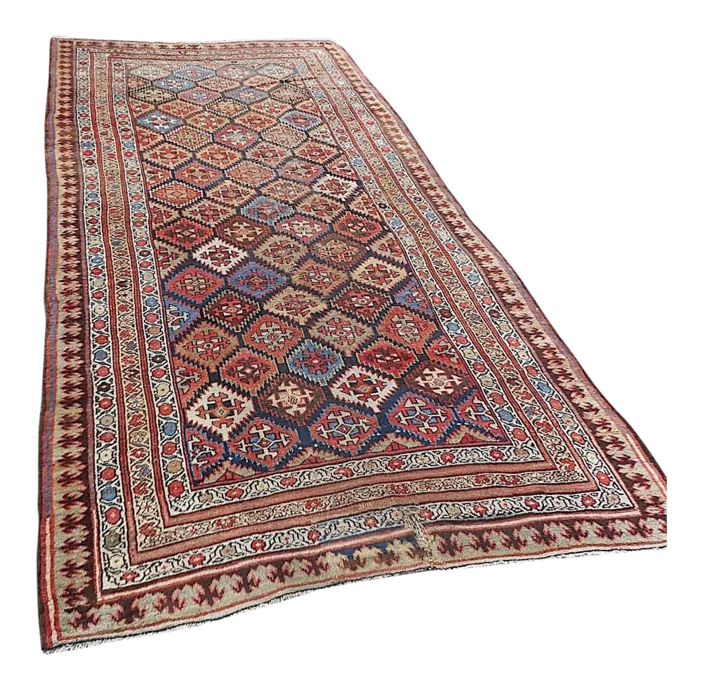Antique Persian Tribal Oriental Rug-Hand Woven C.1900-Apprx. 5'x11' (1 of 11)
