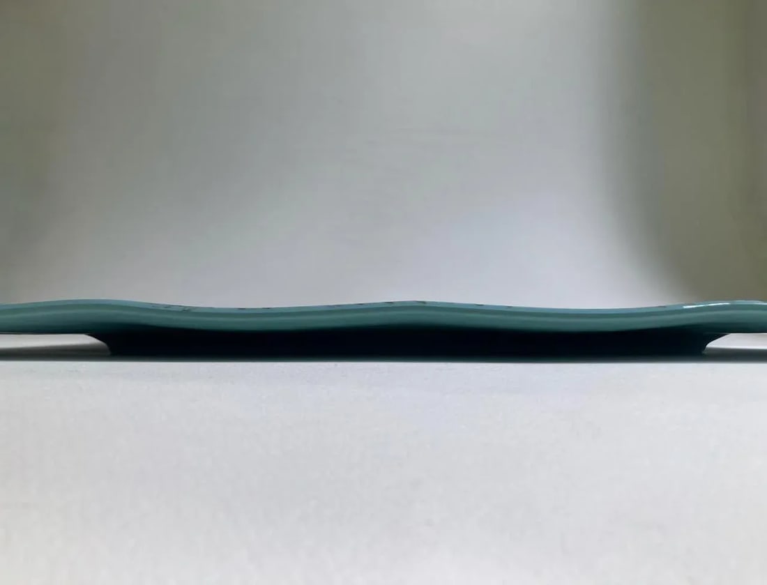 Vintage Tiffany Blue Rope Edge Melamine Serving Tray - 6