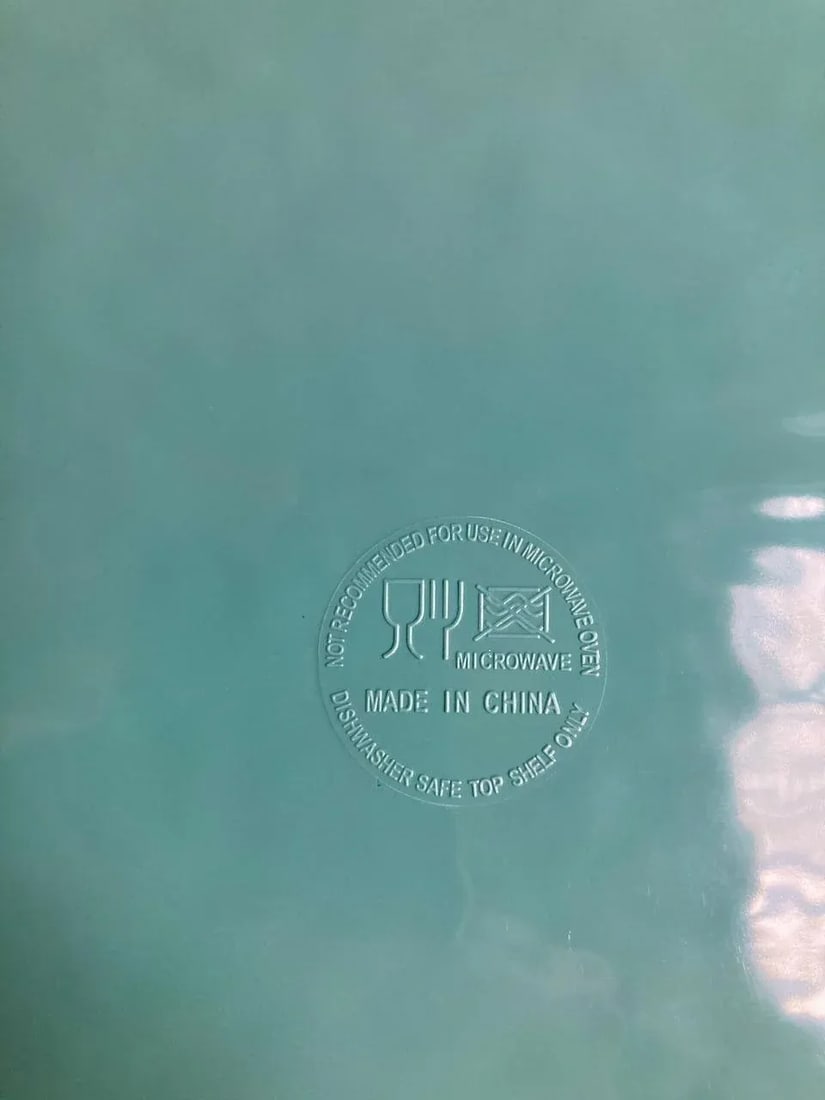 Vintage Tiffany Blue Rope Edge Melamine Serving Tray - 8