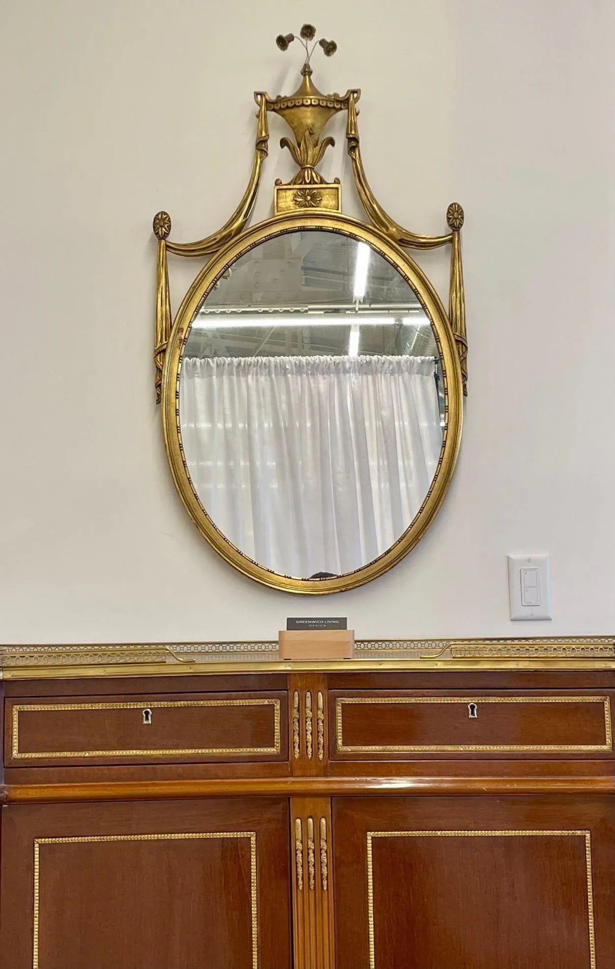 Pair of Adams Style Giltwood Wall Mirrors, Console or Commode Mirrors - 9