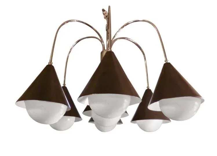 Handsome Mid-Century Modern Chandelier - 6