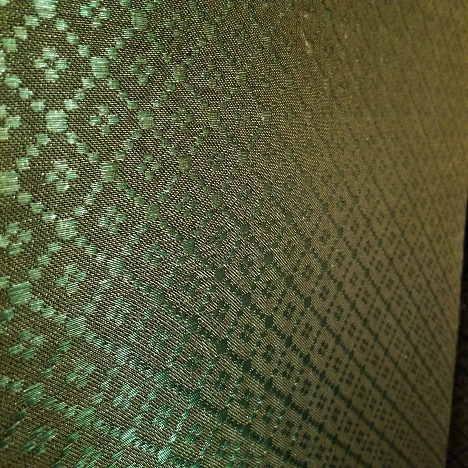 1940s Painted Floral Green Folding Screen - 9