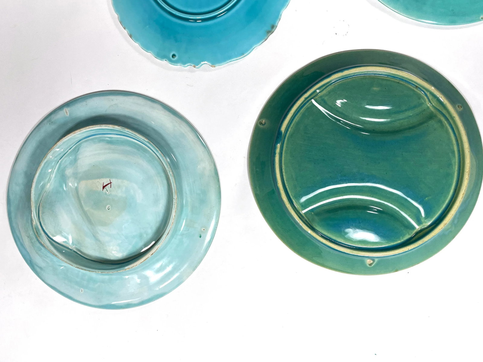 Antique French & German Asparagus Wall Plates - Gallery Wall - Set of 5 - Including Schramburg & K E - 8
