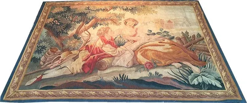 Antique French Wall Hanging Tapestry - 6
