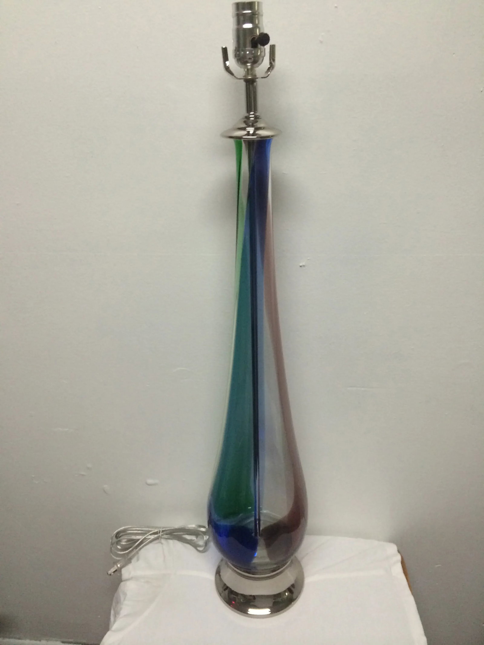 Multi-Color Murano Table Lamp - 3