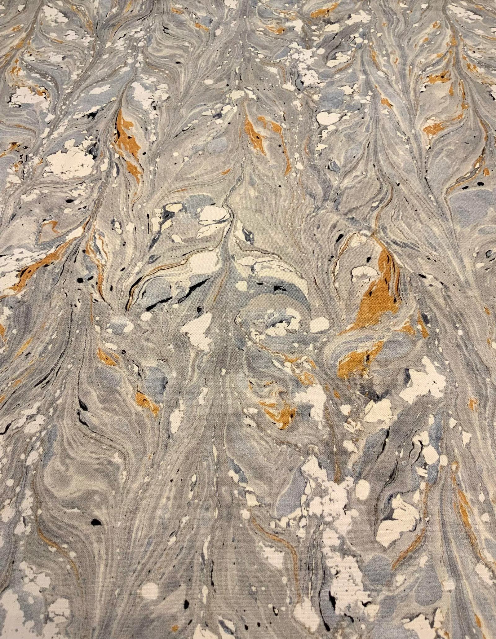 Jill Seale - Platinum Clouds Abstract Modern Designer Fabric - 9.5 Yards - 4