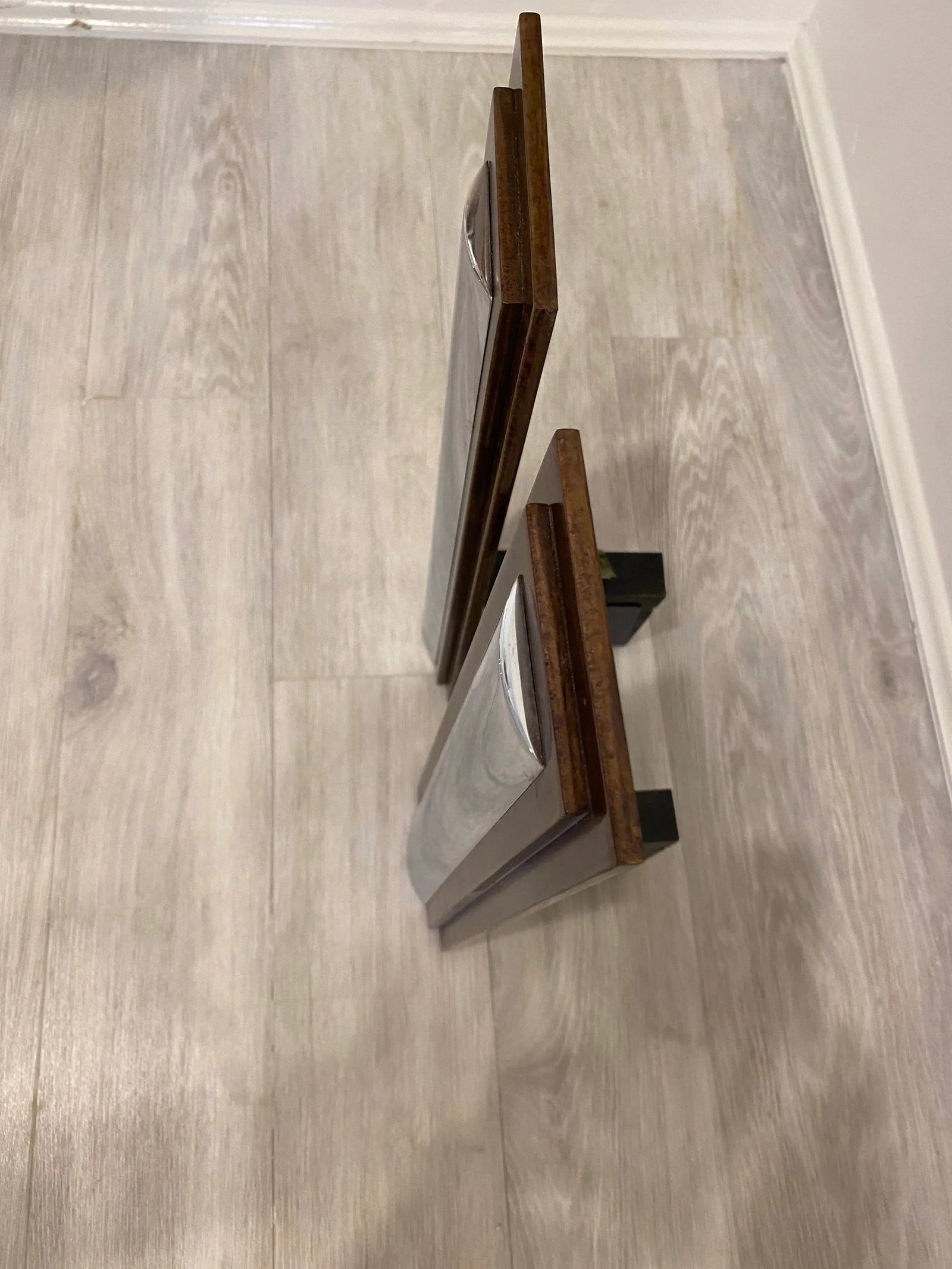 1980s Chrome Art Deco Andirons - a Pair - 10