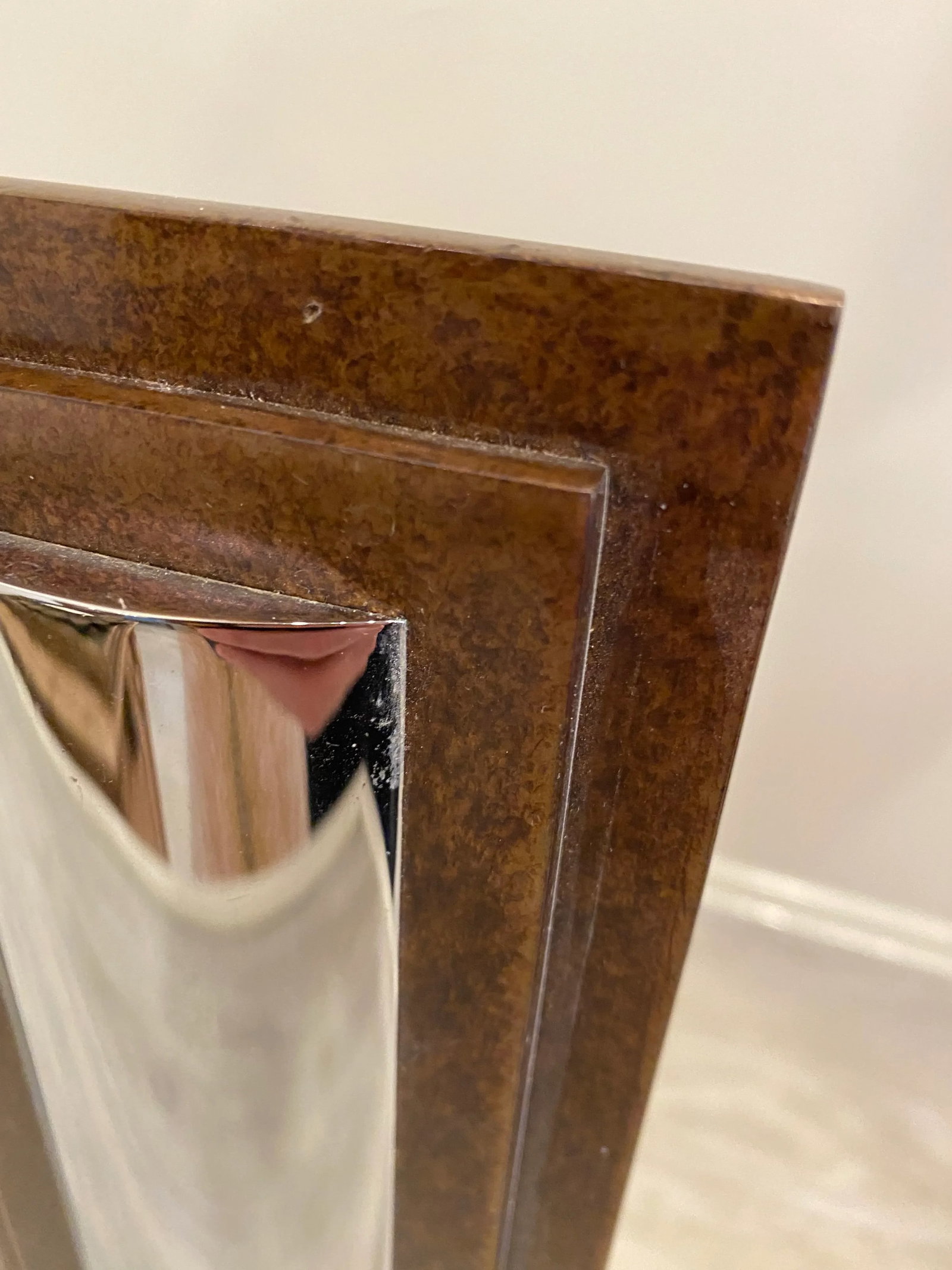 1980s Chrome Art Deco Andirons - a Pair - 7