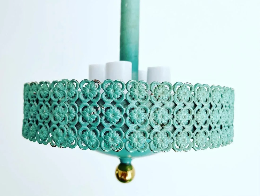 Turquoise Garden Pendant Chandelier - 2
