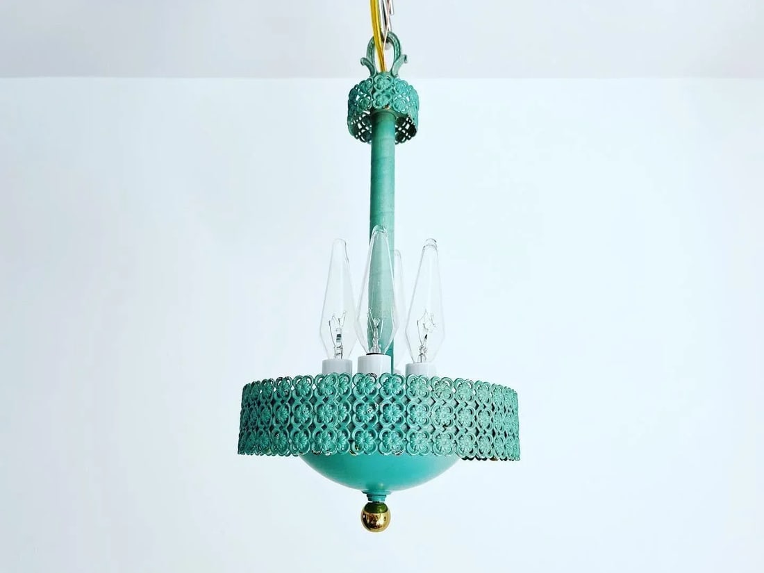 Turquoise Garden Pendant Chandelier - 3