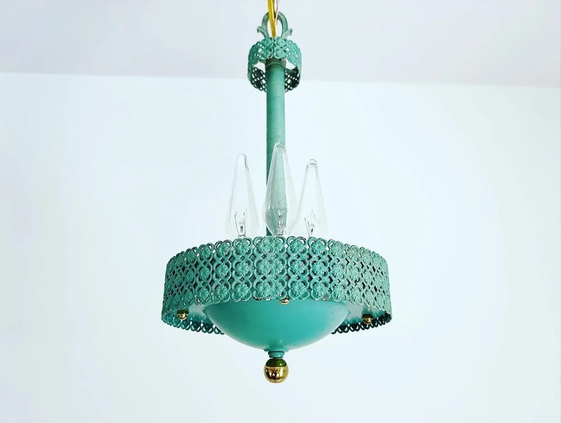 Turquoise Garden Pendant Chandelier - 4